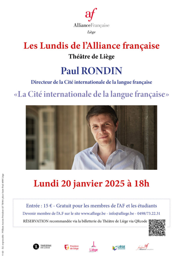 20 janvier 2025 Paul RONDIN au Théâtre de Liège